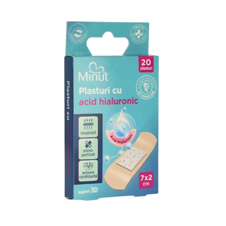 Plasturi cu Acid Hialuronic, 20 buc/cutie, Minut [1]