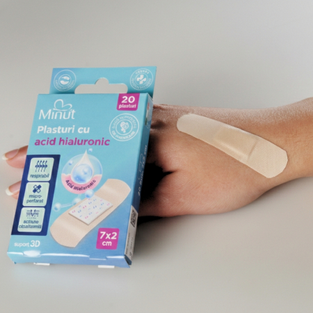 Plasturi cu Acid Hialuronic, 20 buc/cutie, Minut [2]