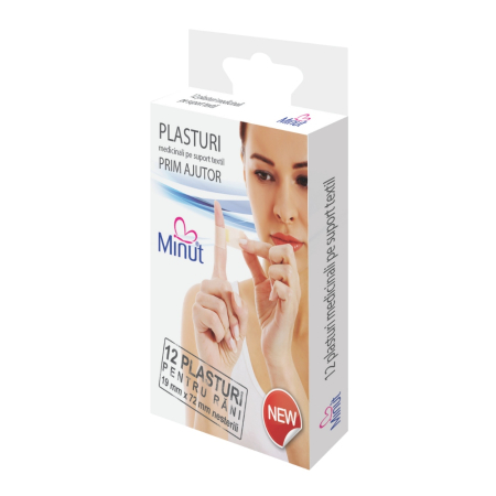 Plasturi - Plasturi Minut pentru rani prim ajutor, 12 buc