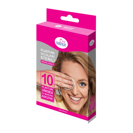 Plasturi - Plasturi oculari sterili Minut, pentru adulti, 10buc