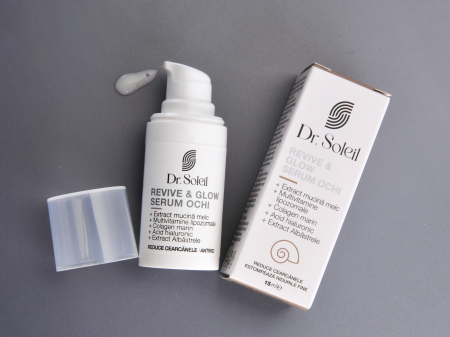 Serum ochi cu mucina melc Revive & Glow Dr. Soleil, 15 ml [5]