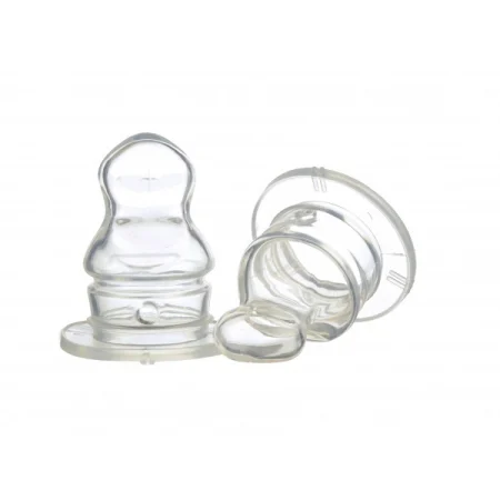 Alimentatie bebe - Set 2 tetine silicon Minut Baby ortodontice 0+