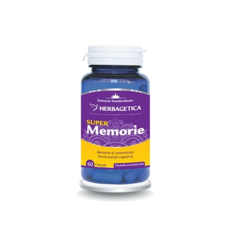 Vitamine si suplimente - Super Memorie, 60 capsule - Herbagetica
