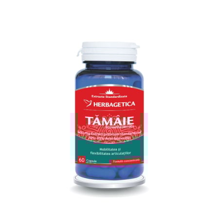 Vitamine si suplimente - Tamaie Boswellia Serrata, 60 capsule - Herbagetica