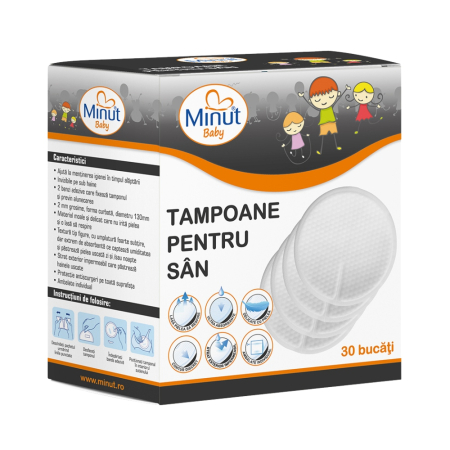 Tampoane pentru san Minut Baby, 30 buc [2]