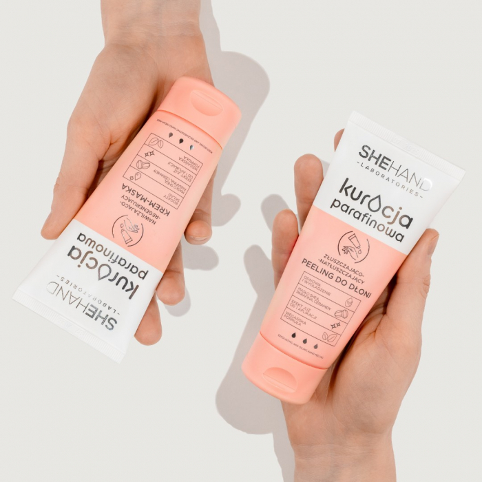 Crema peeling hidratanta, tratament exfoliant cu parafina pentru maini, SheHand 75g [8]
