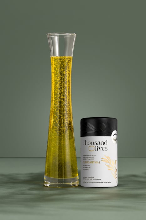 Oleocanthal, 5mg polifenoli din ulei de masline extravirgin, THOUSAND OLIVES, 30 caps [3]