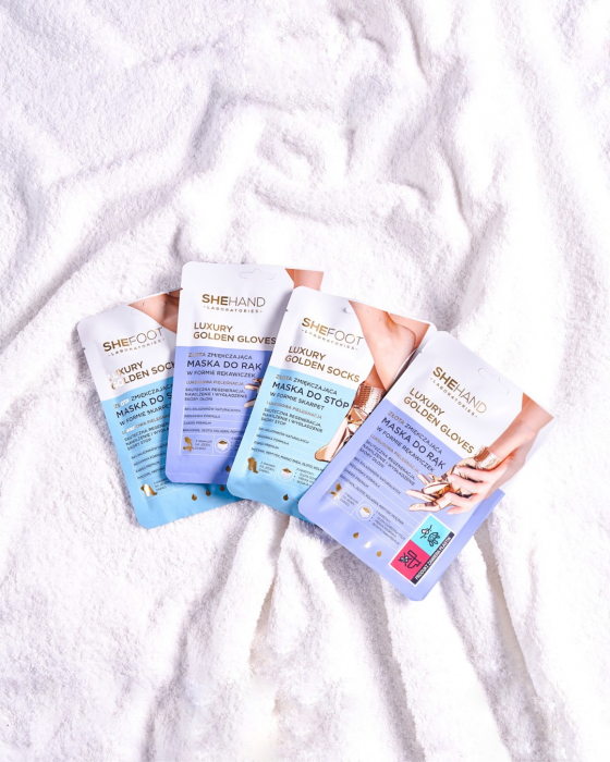 Pachet Luxury Golden, masti pt. maini si picioare cu aur coloidal, SheCosmetics [5]