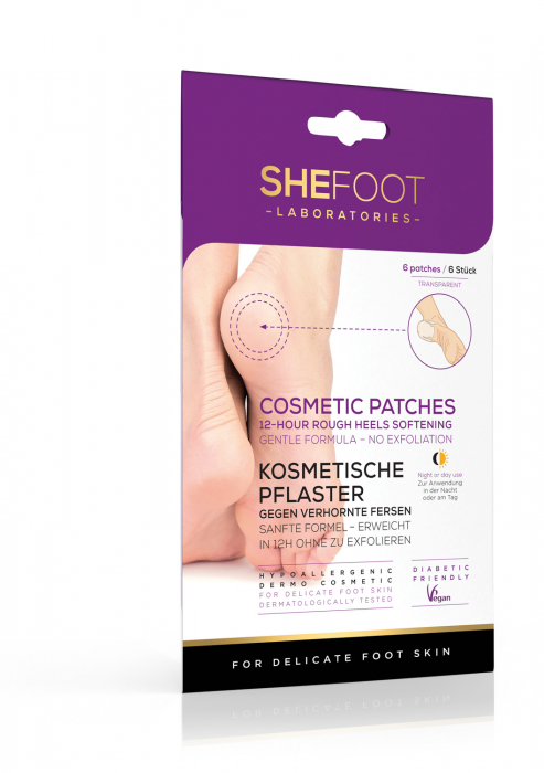 Plasturi calcaie crapate pe baza de extract de papaya si aloe vera, SheFoot, 6 buc [1]