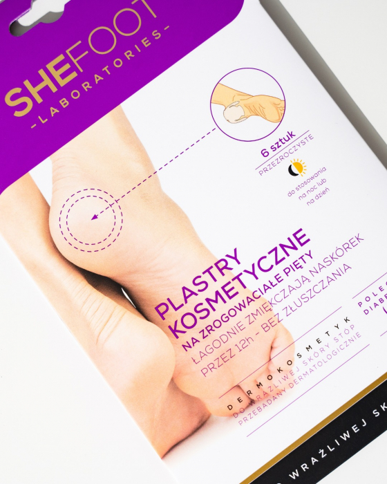 Plasturi calcaie crapate pe baza de extract de papaya si aloe vera, SheFoot, 6 buc [3]