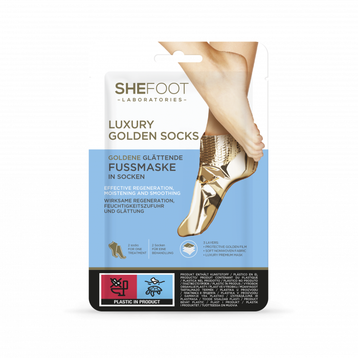Sosete tratament cu aur coloidal LUXURY GOLDEN, SheFoot, 1 set [1]