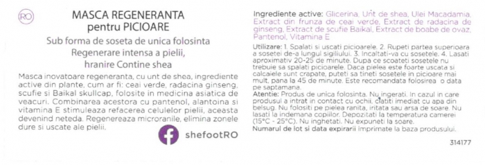 Sosete regenerante si hranitoare cu unt de shea, SheFoot, 1 set [3]