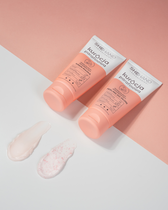 Crema peeling hidratanta, tratament exfoliant cu parafina pentru maini, SheHand 75g [6]