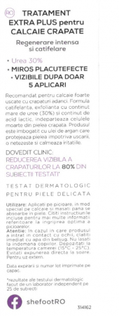 Crema pentru calcaie crapate cu 30% uree, unt de shea, ulei de argan si pantenol, Shefoot 75 ml [2]