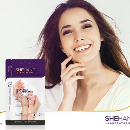 Manusi regenerante anti-aging cu unt de shea, SheHand, 1 set [2]
