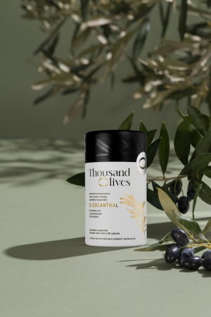 Oleocanthal, 5mg polifenoli din ulei de masline extravirgin, THOUSAND OLIVES, 30 caps [1]