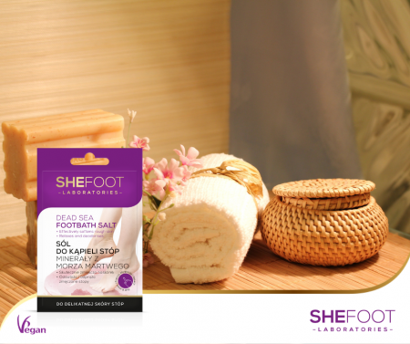 Saruri de baie cu minerale din Marea Moarta, pentru picioare, SheFoot 55g [2]