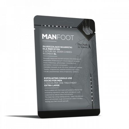 Tratamente pentru picioare - Sosete exfoliante cu acizi AHA, Manfoot 1 set