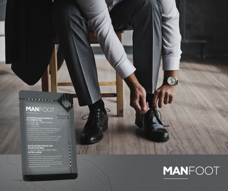 Sosete exfoliante cu acizi AHA, Manfoot 1 set [5]