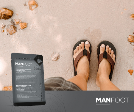 Sosete exfoliante cu acizi AHA, Manfoot 1 set [4]