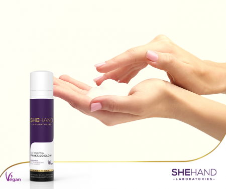 Spuma satinata pentru maini cu uree 5%, aminoacizi si ulei de avocado, SheHand, 100ml [5]