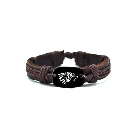 bratara-din-piele-pandantiv-lup-maro [3]