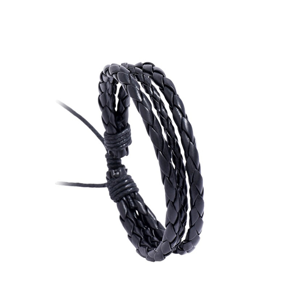 bratara-impletita-din-piele-manseta-reglabila-cu-design-bohemian-negru [1]