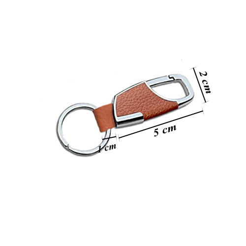 breloc-din-piele-cu-carlig-metalic-inel-breloc-cu-insertie-piele-maro-argintiu [2]
