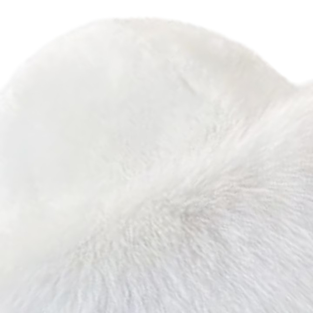 Caciula din blana artificiala moale tip bucket, model elegant - Alb [3]