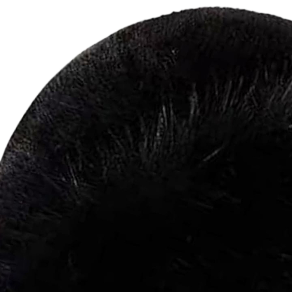 Caciula din blana artificiala moale tip bucket, model elegant - Negru [4]