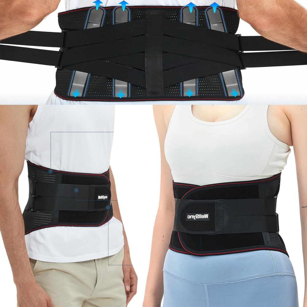 Centura lombara ergonomica premium cu tije metalice si ABS – sustinere avansata pentru spate [3]