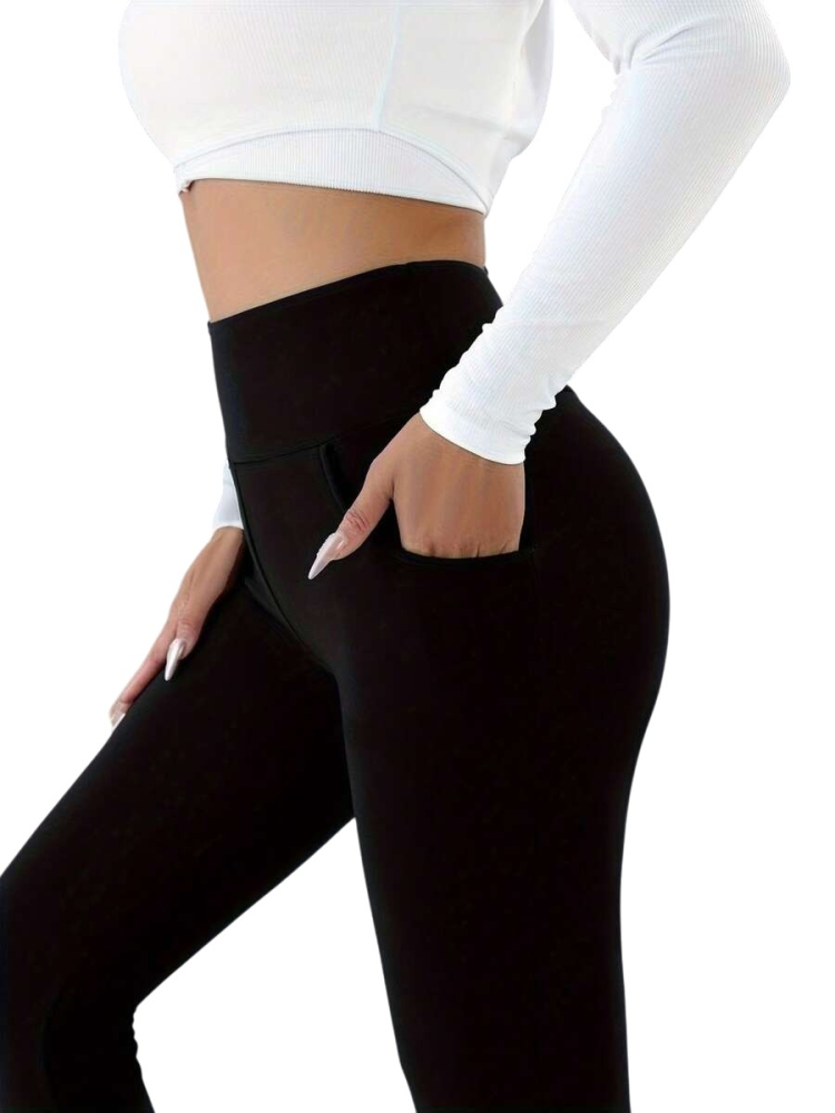 Colanti Dama Iarna Captusiti Fleece cu Talie Inalta [5]