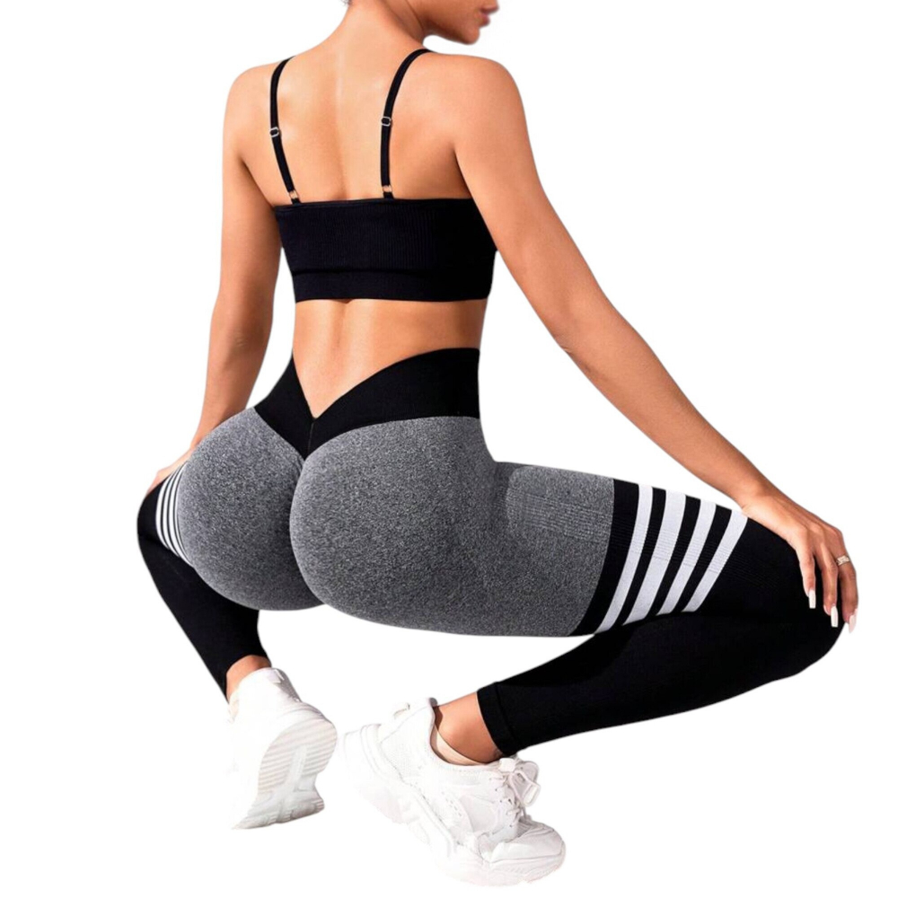 colanti-model-jambiere-cu-dungi-talie-inalta-si-efect-push-up-grinegru-marime-s [5]