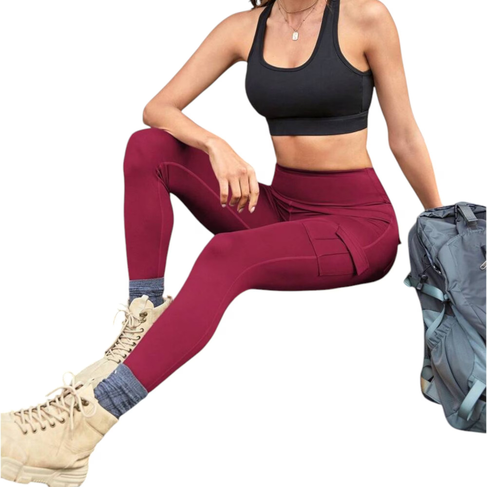 colanti-sport-cu-multiple-buzunare-si-talie-inalta-rosu-marime-m [4]