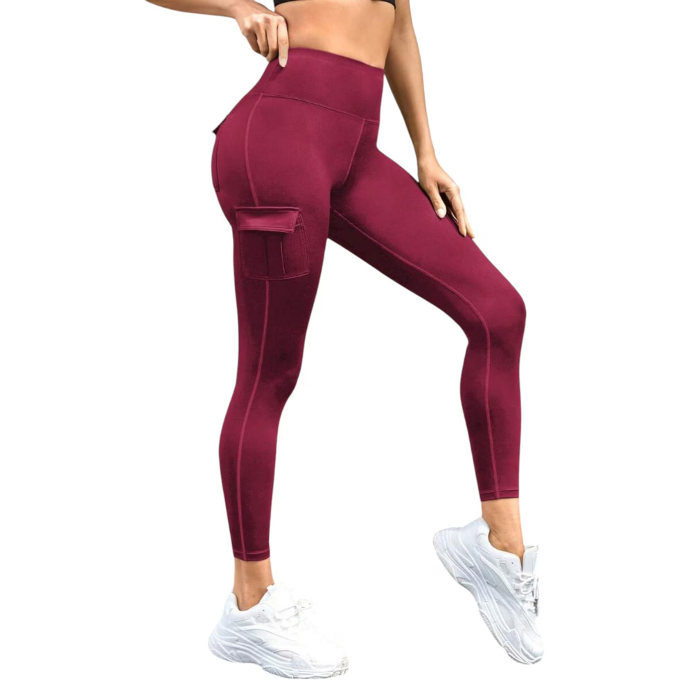 colanti-sport-cu-multiple-buzunare-si-talie-inalta-rosu-marime-m [2]