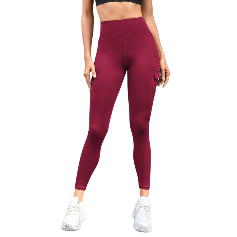 colanti-sport-cu-multiple-buzunare-si-talie-inalta-rosu-marime-m [3]