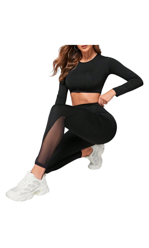 colanti-sport-cu-talie-inalta-si-buzunar-lateral-din-plasa-pentru-telefon-negru [2]