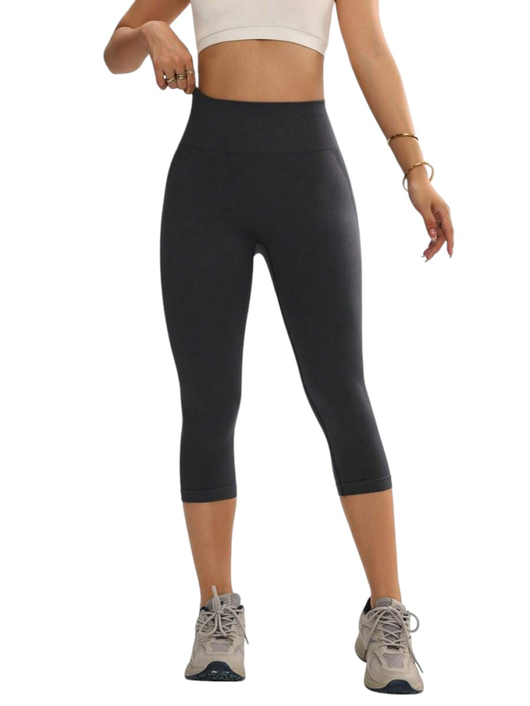 Colanti sport dama 3/4 capri, talie inalta, modelatori, material premium [3]