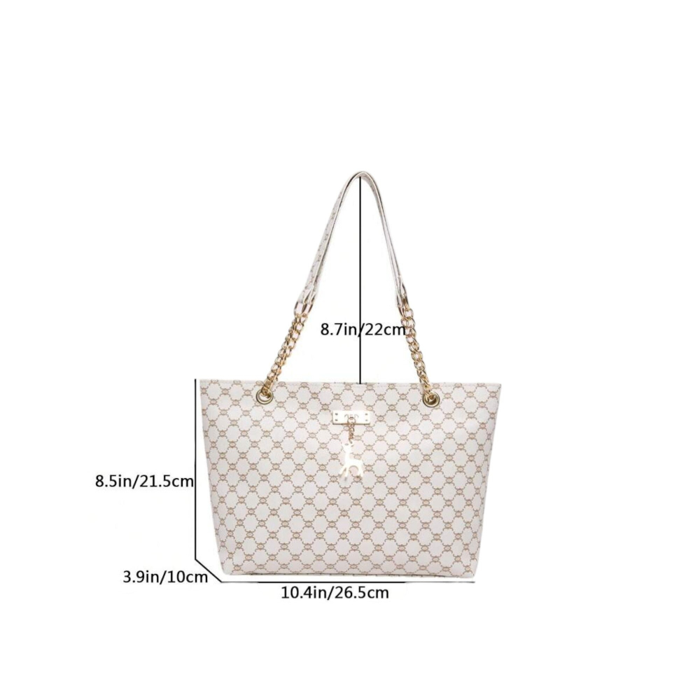 geanta-de-umar-model-imprimeu-geometric-si-lanturi-aurii-alb [4]