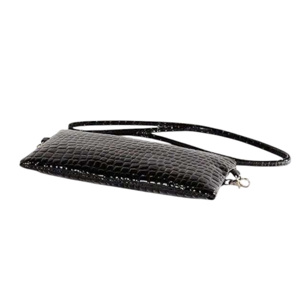 geanta-tip-portofel-cu-model-crocodil-negru [3]
