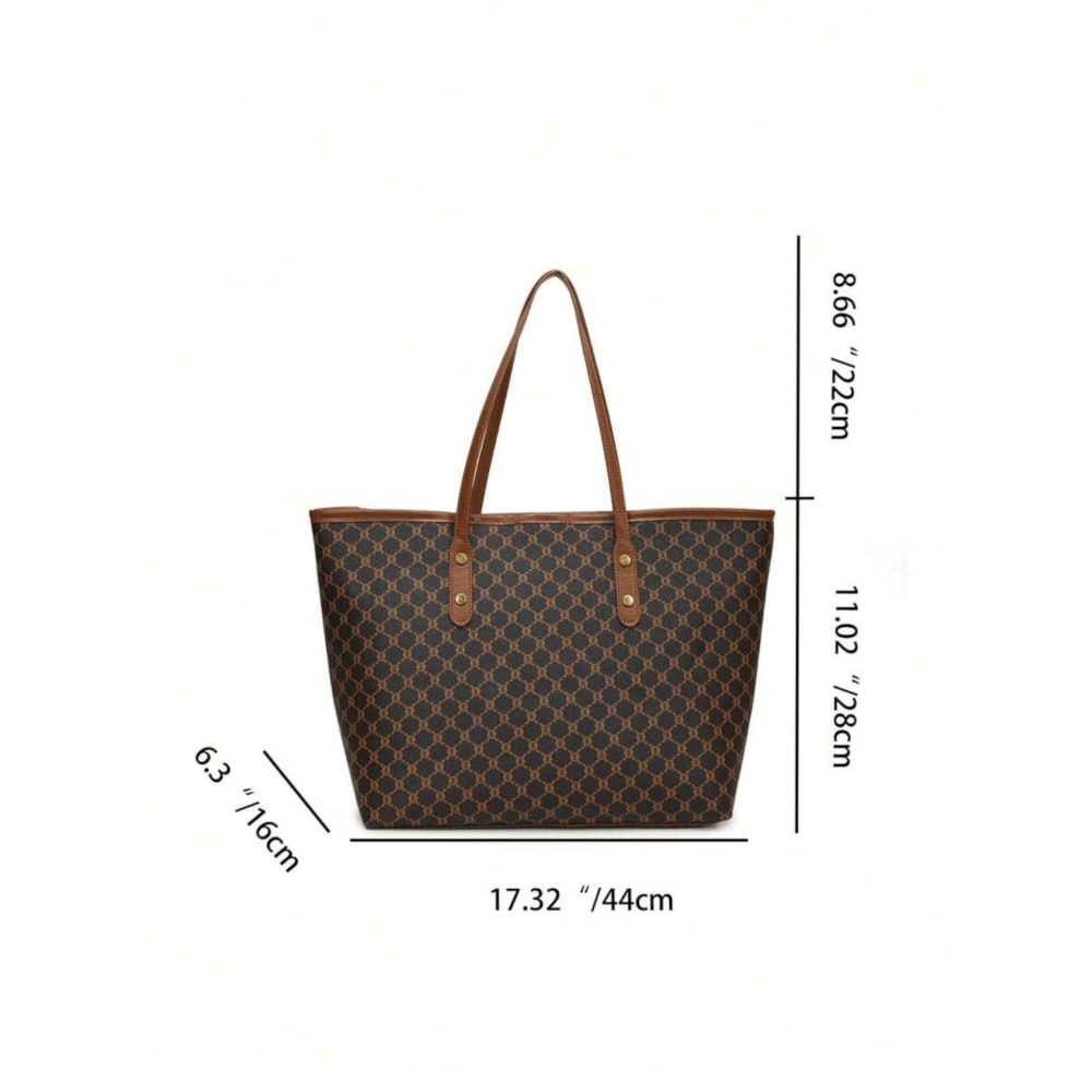 geanta-tote-de-umar-imprimeu-retro-capacitate-mare-maro [5]