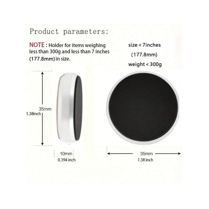 Mini suport magnetic auto pentru telefon - Gri [3]