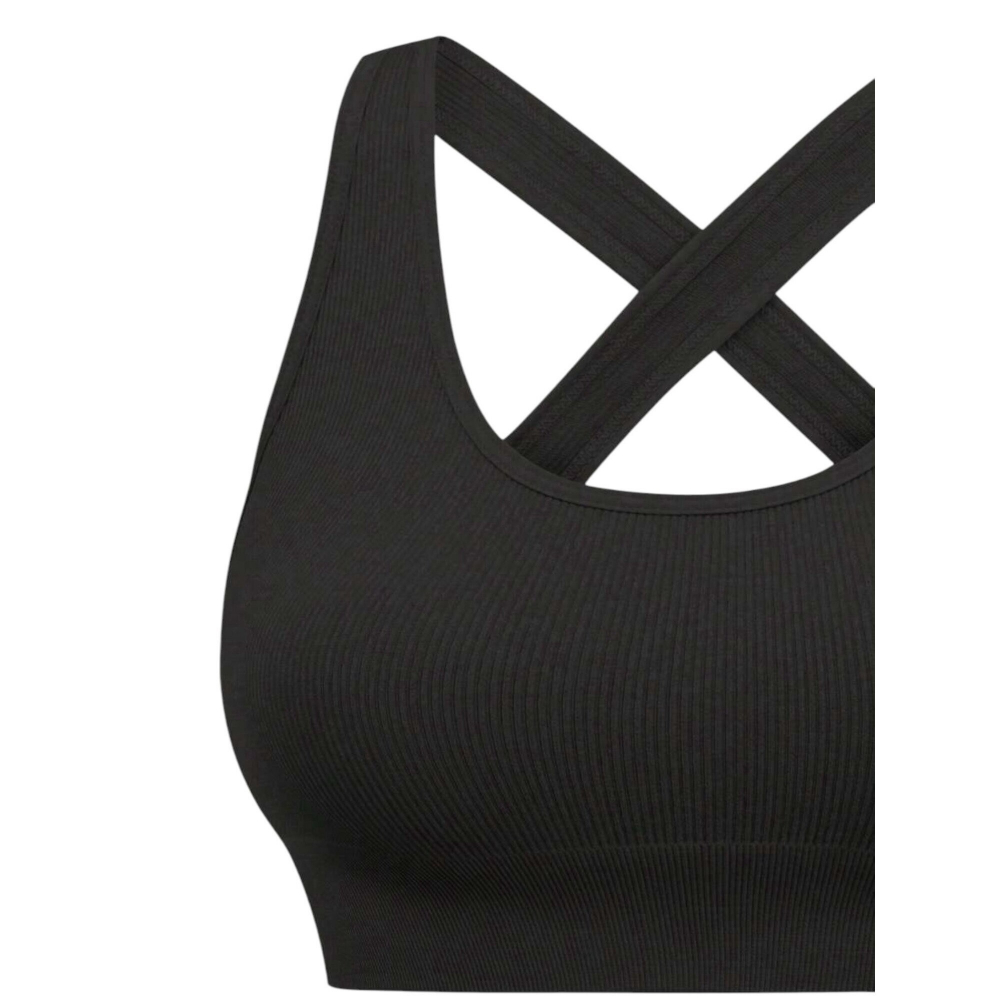 Bustiera sport fara spate Criss Cross din material elastic [9]