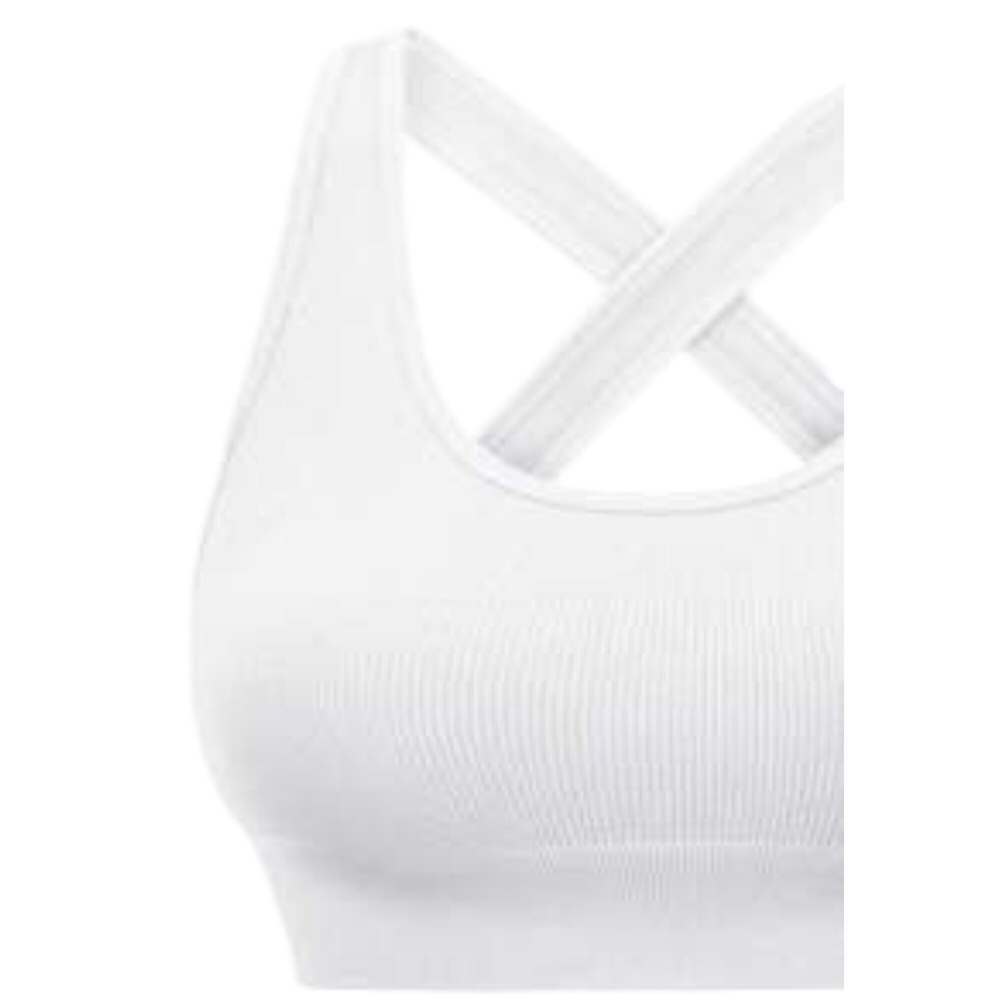 Bustiera sport fara spate Criss Cross din material elastic [7]