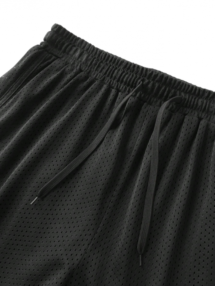 Set sport barbati 2 piese maiou si pantaloni scurti dubli respirabili [4]