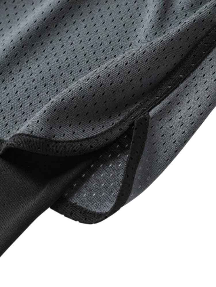 Set sport barbati 2 piese maiou si pantaloni scurti dubli respirabili [5]