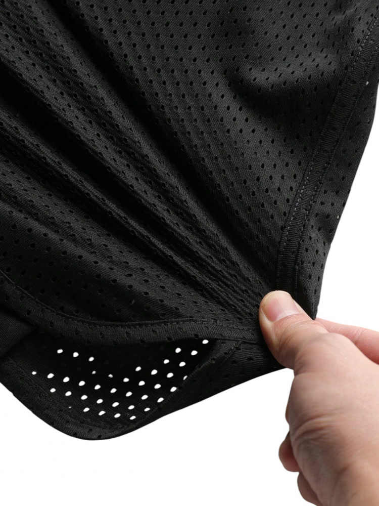 Set sport barbati 2 piese maiou si pantaloni scurti dubli respirabili [3]
