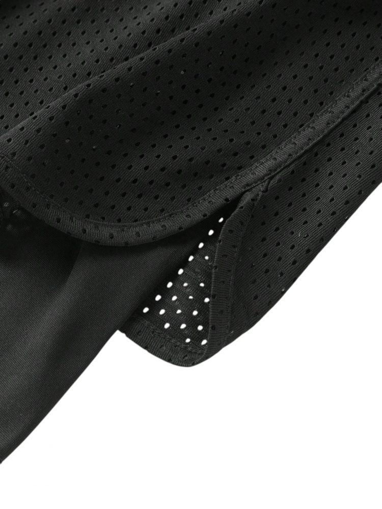 Set sport barbati 2 piese maiou si pantaloni scurti dubli respirabili [6]
