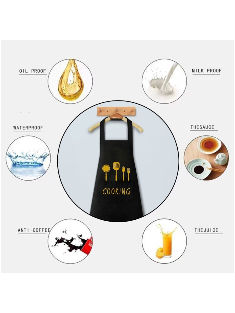 Sort bucatarie impermeabil din PVC si poliester cu imprimeu Cooking [2]