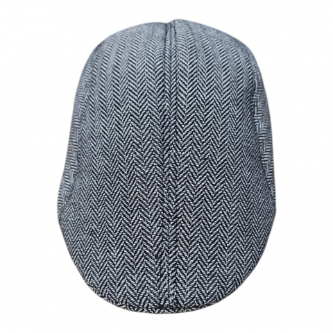 Bereta barbati cu model herringbone si captuseala moale, stil retro britanic [1]